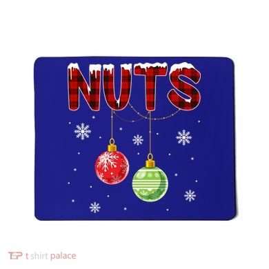 Chest Nuts Matching Chestnuts Funny Christmas Couples Nuts Gift Mousepad