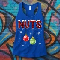 Chest Nuts Matching Chestnuts Funny Christmas Couples Nuts Gift Women's Tank Top thumb 3