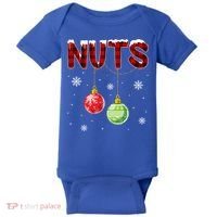 Chest Nuts Matching Chestnuts Funny Christmas Couples Nuts Gift Baby Bodysuit thumb 0
