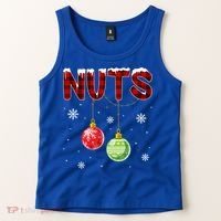Chest Nuts Matching Chestnuts Funny Christmas Couples Nuts Gift Tank Top thumb 2