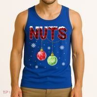 Chest Nuts Matching Chestnuts Funny Christmas Couples Nuts Gift Tank Top thumb 3