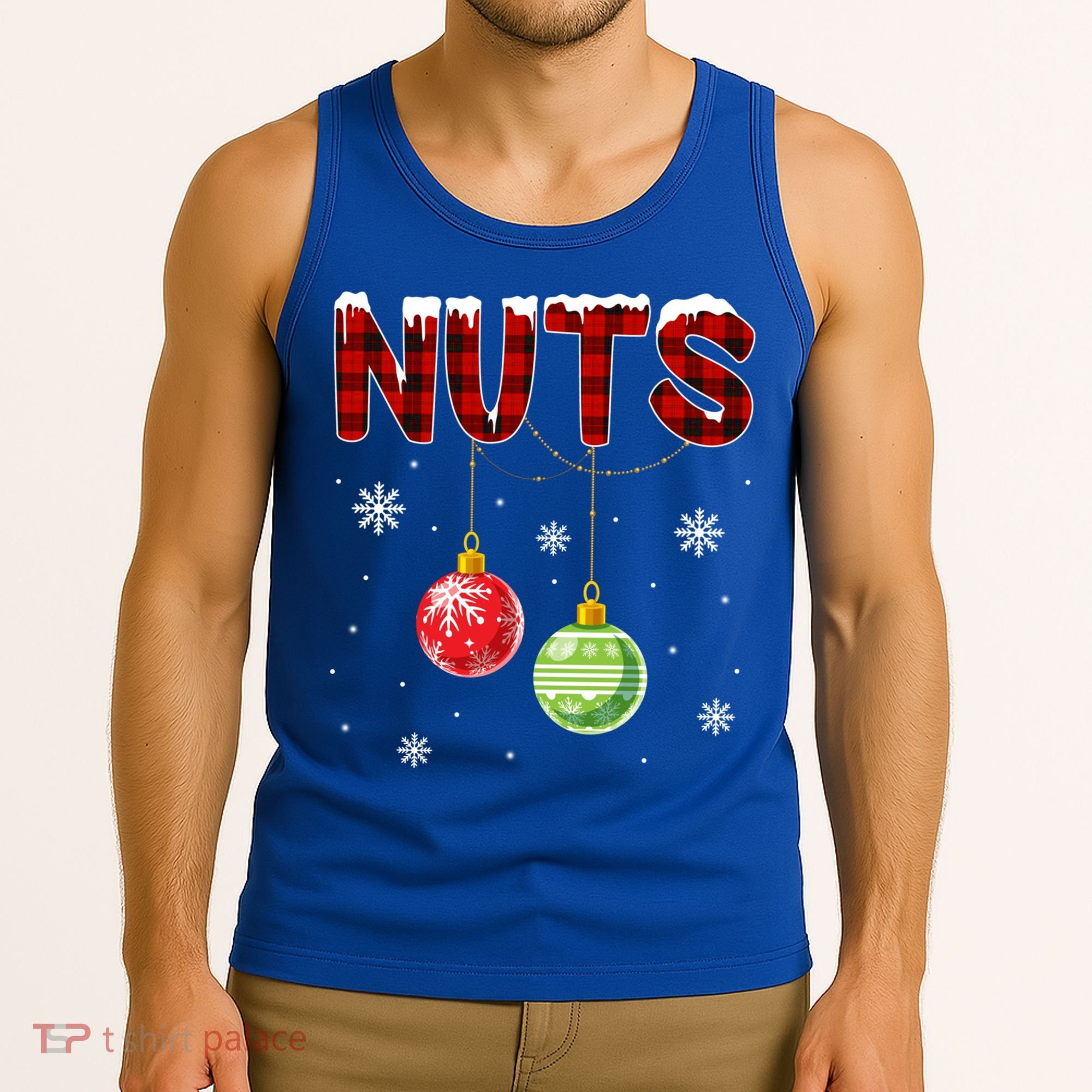 Chest Nuts Matching Chestnuts Funny Christmas Couples Nuts Gift Tank Top