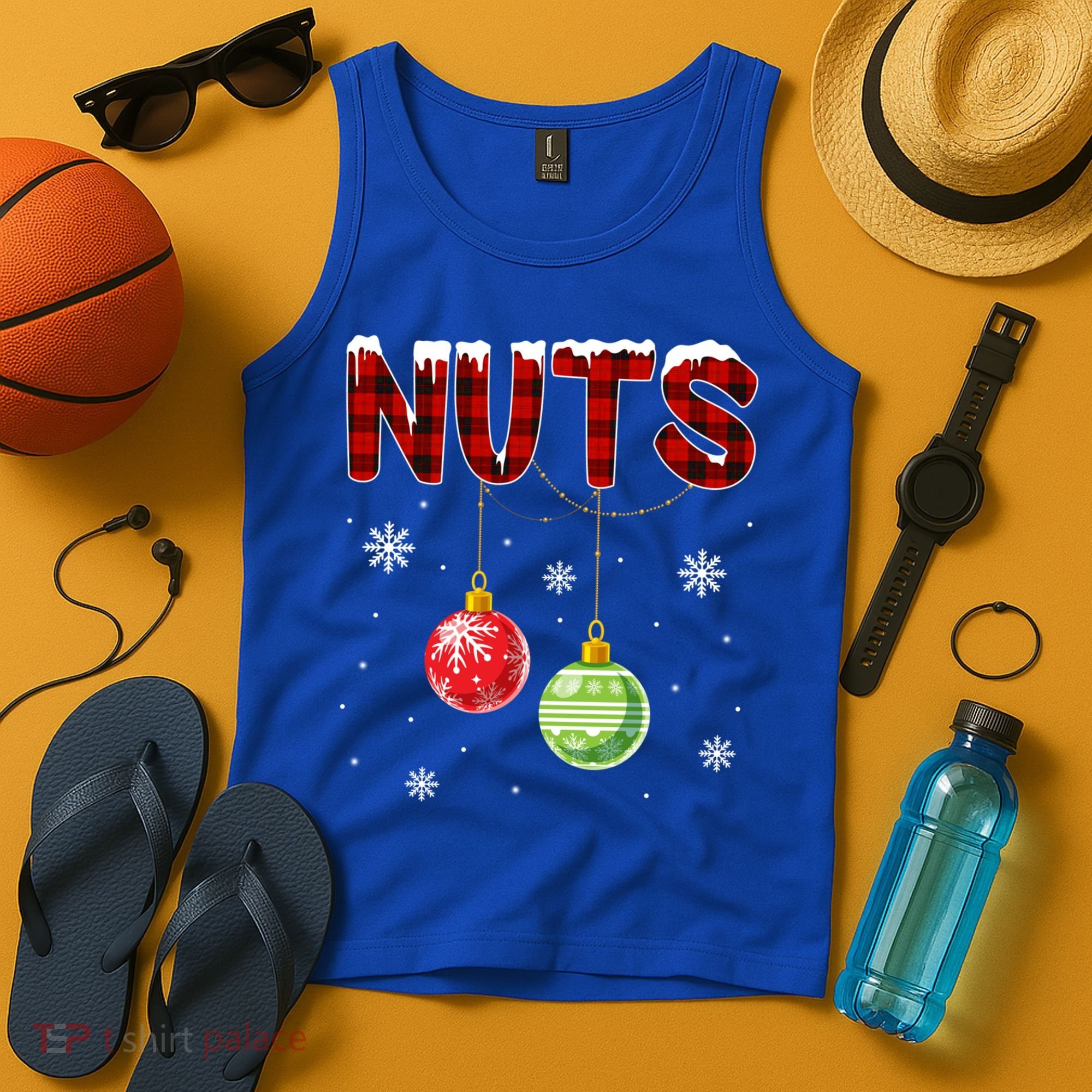 Chest Nuts Matching Chestnuts Funny Christmas Couples Nuts Gift Tank Top