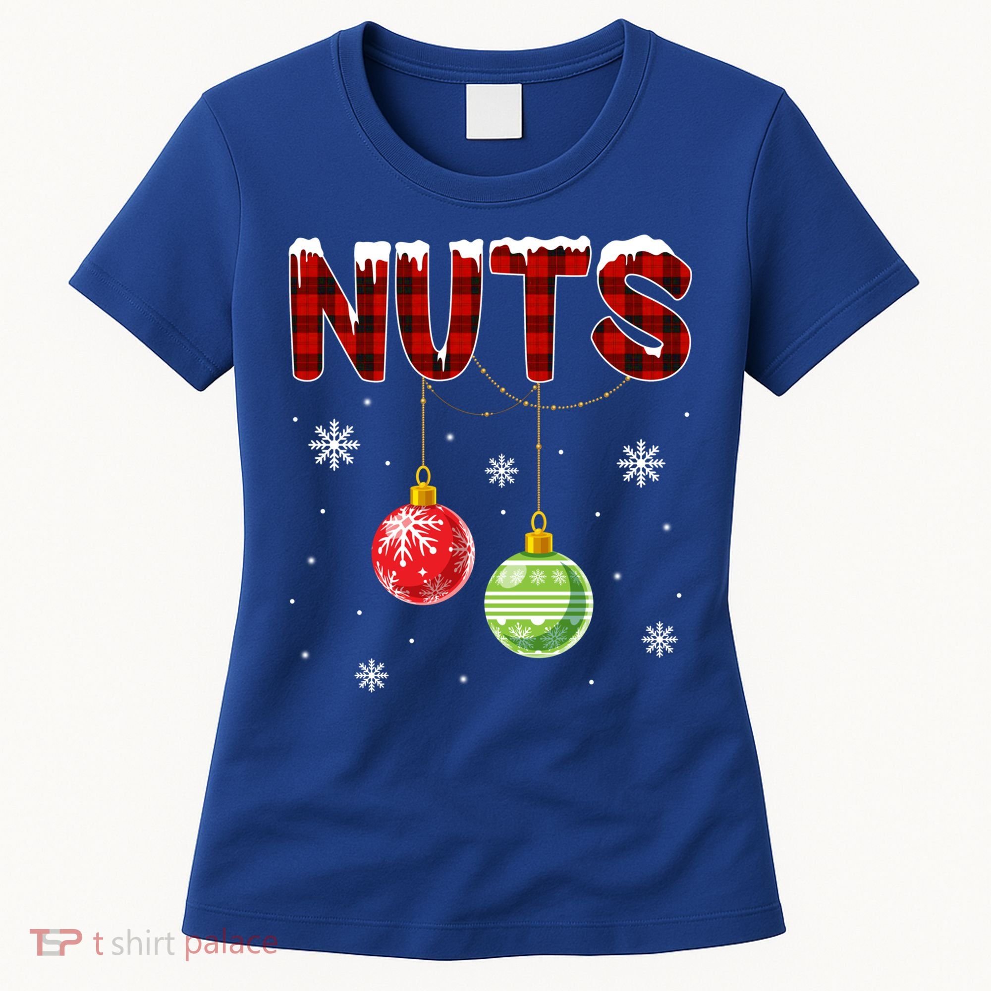 Chest Nuts Matching Chestnuts Funny Christmas Couples Nuts Gift Women's T-Shirt