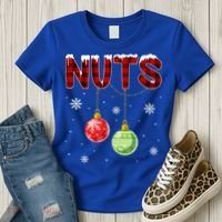 Chest Nuts Matching Chestnuts Funny Christmas Couples Nuts Gift Women's T-Shirt thumb 3