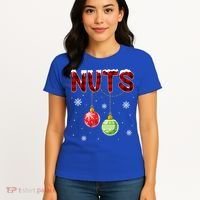 Chest Nuts Matching Chestnuts Funny Christmas Couples Nuts Gift Women's T-Shirt thumb 4