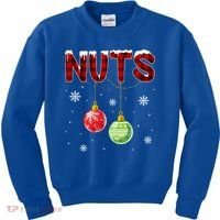 Chest Nuts Matching Chestnuts Funny Christmas Couples Nuts Gift Kids Sweatshirt thumb 0