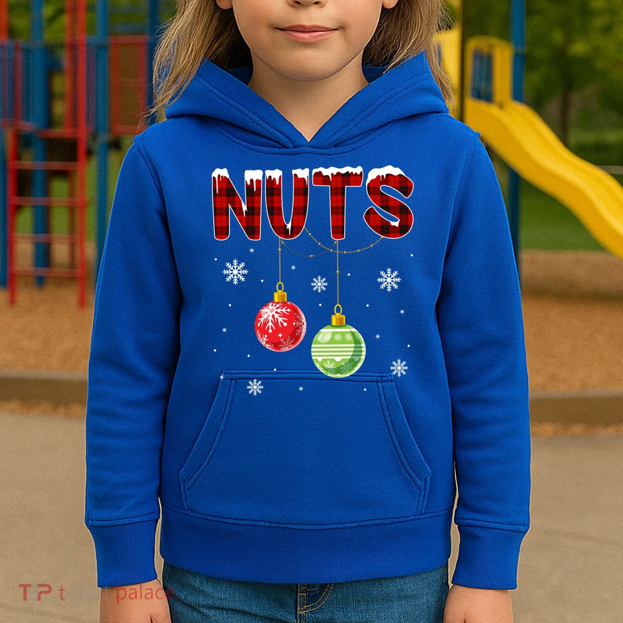 Chest Nuts Matching Chestnuts Funny Christmas Couples Nuts Gift Kids Hoodie