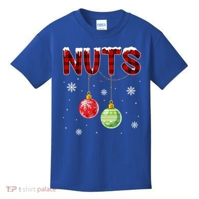 Chest Nuts Matching Chestnuts Funny Christmas Couples Nuts Gift Kids T-Shirt