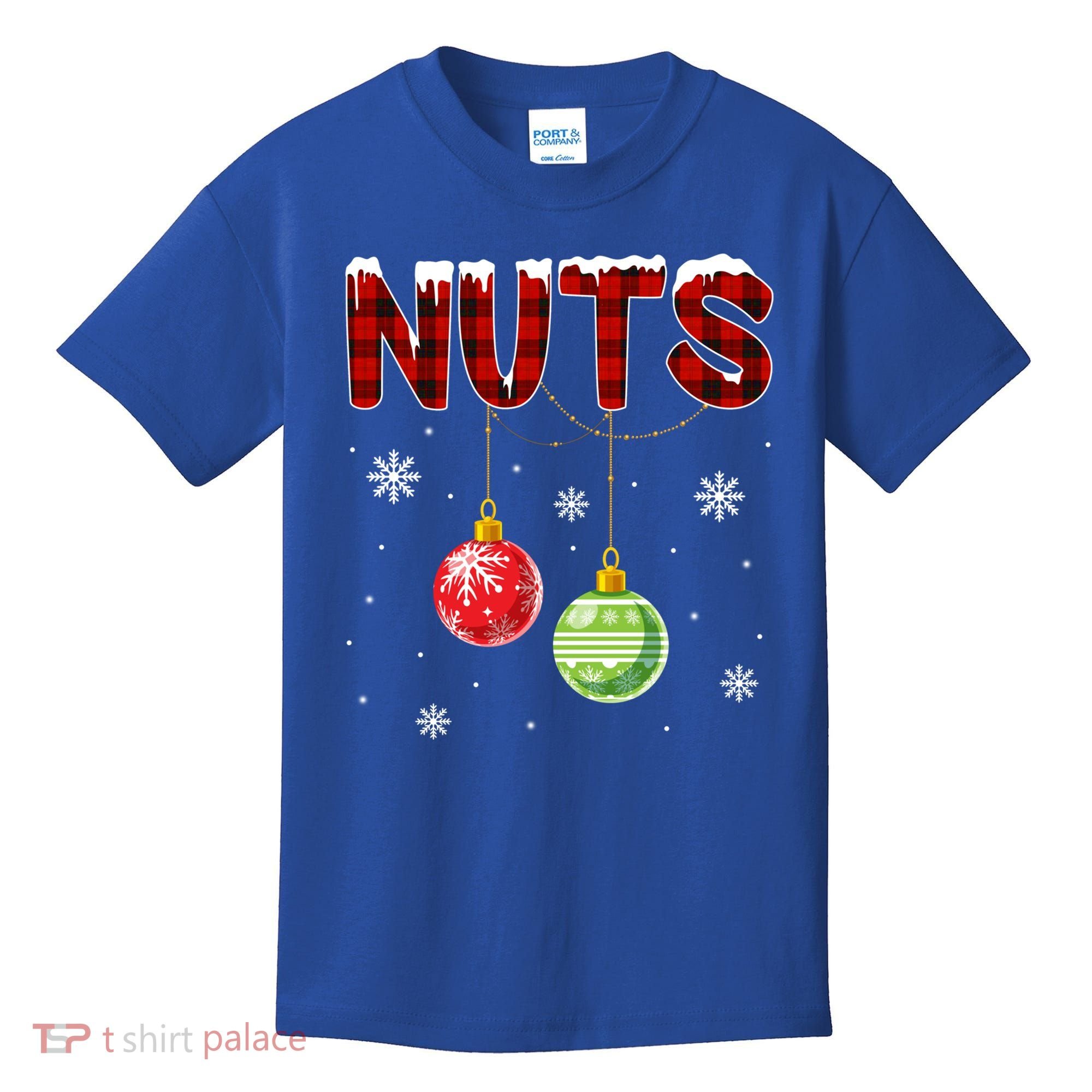Chest Nuts Matching Chestnuts Funny Christmas Couples Nuts Gift Kids T-Shirt