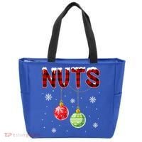 Chest Nuts Matching Chestnuts Funny Christmas Couples Nuts Gift Tote Bag thumb 0