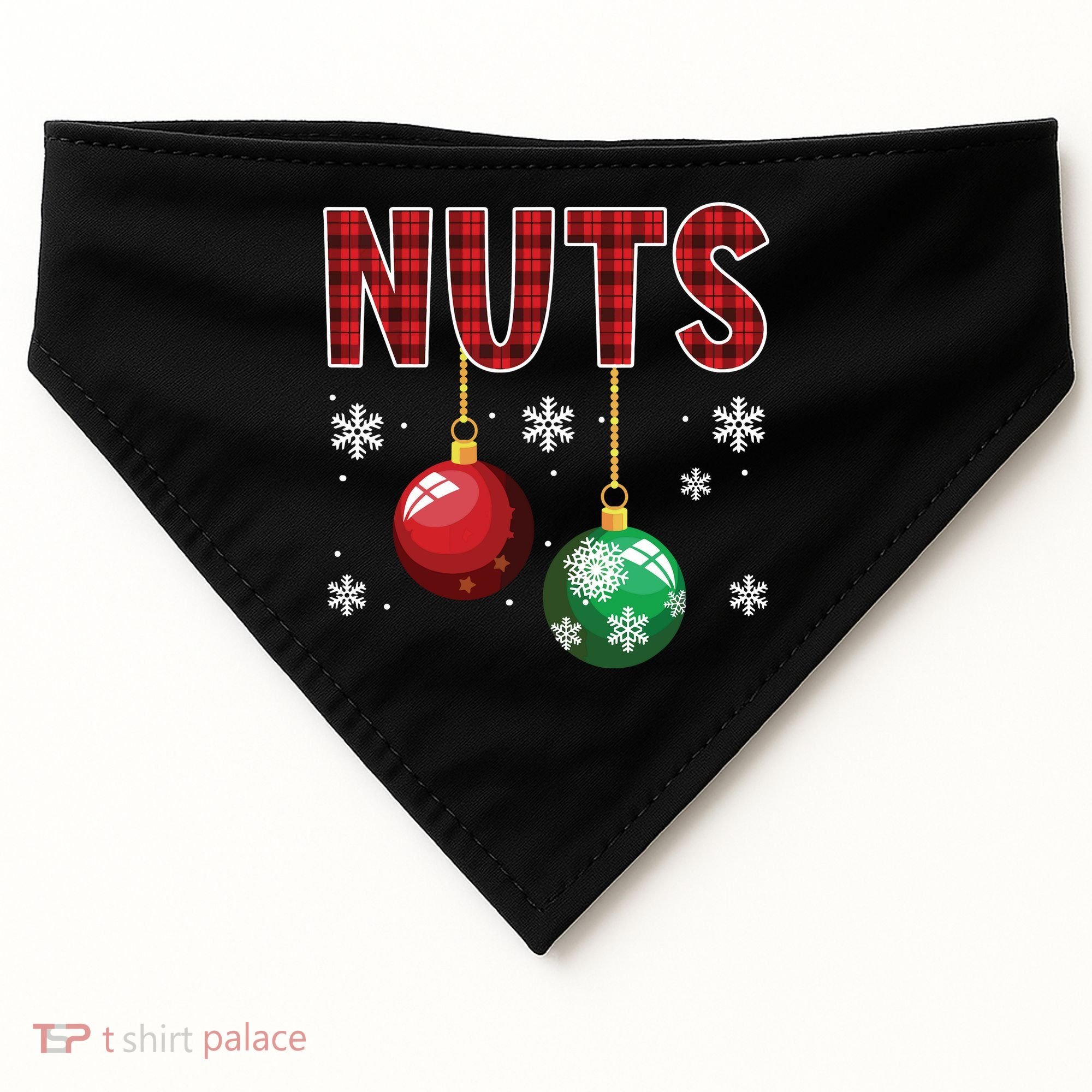 Chest Nuts Matching Chestnuts Funny Christmas Couples Nuts USA-Made Doggie Bandana