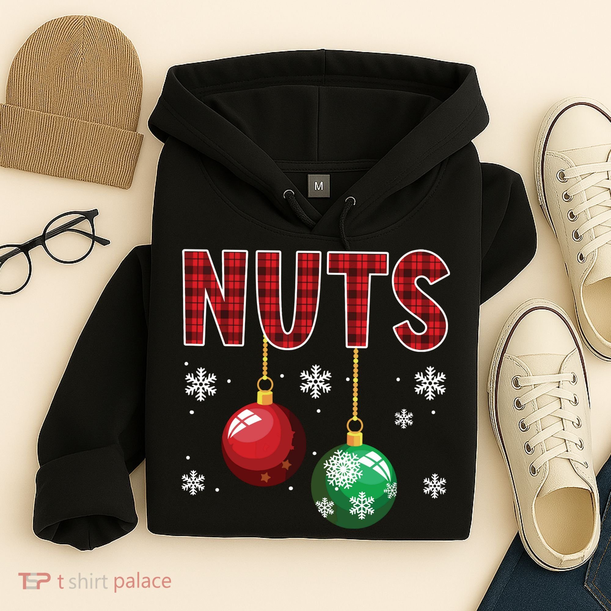 Chest Nuts Matching Chestnuts Funny Christmas Couples Nuts Hoodie