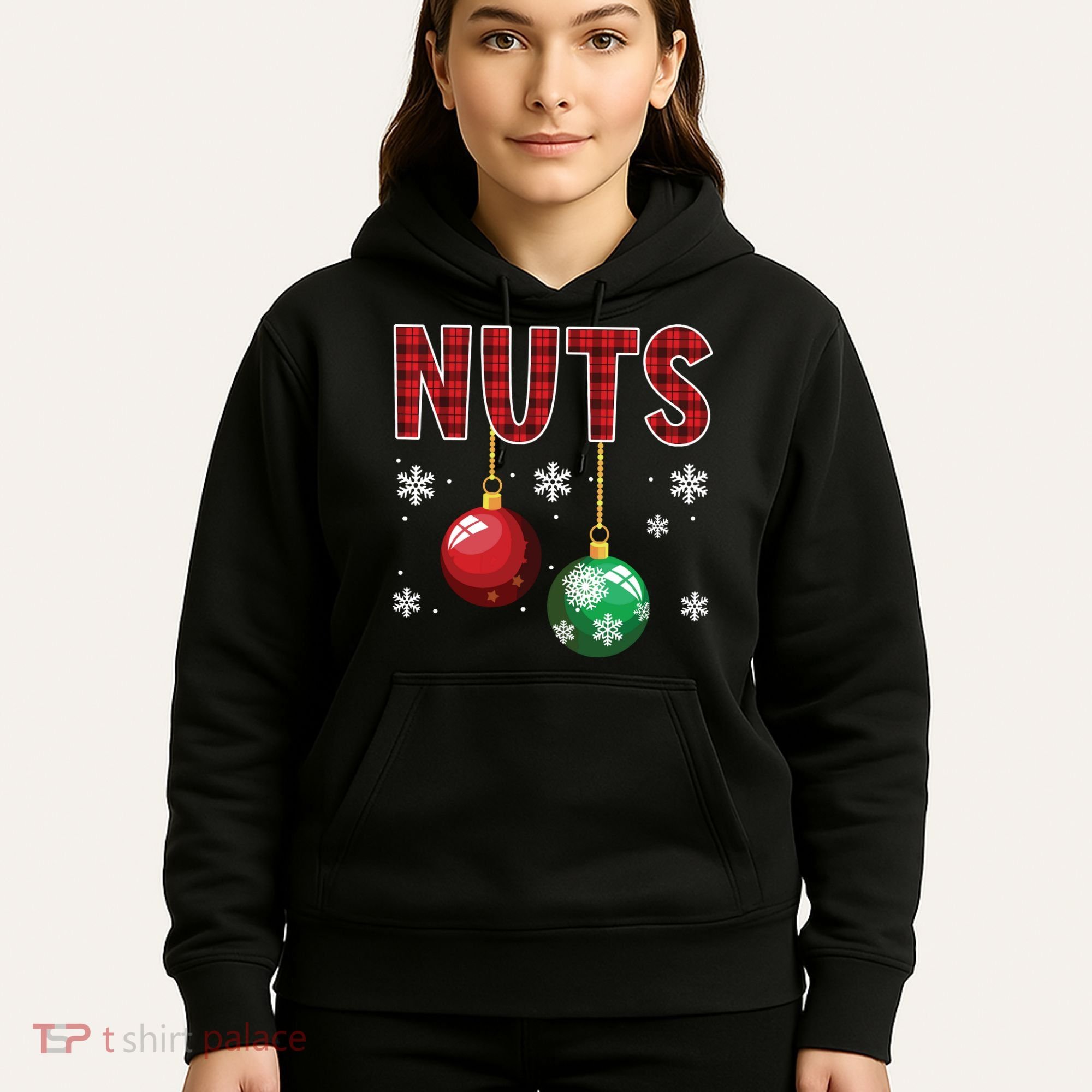 Chest Nuts Matching Chestnuts Funny Christmas Couples Nuts Hoodie