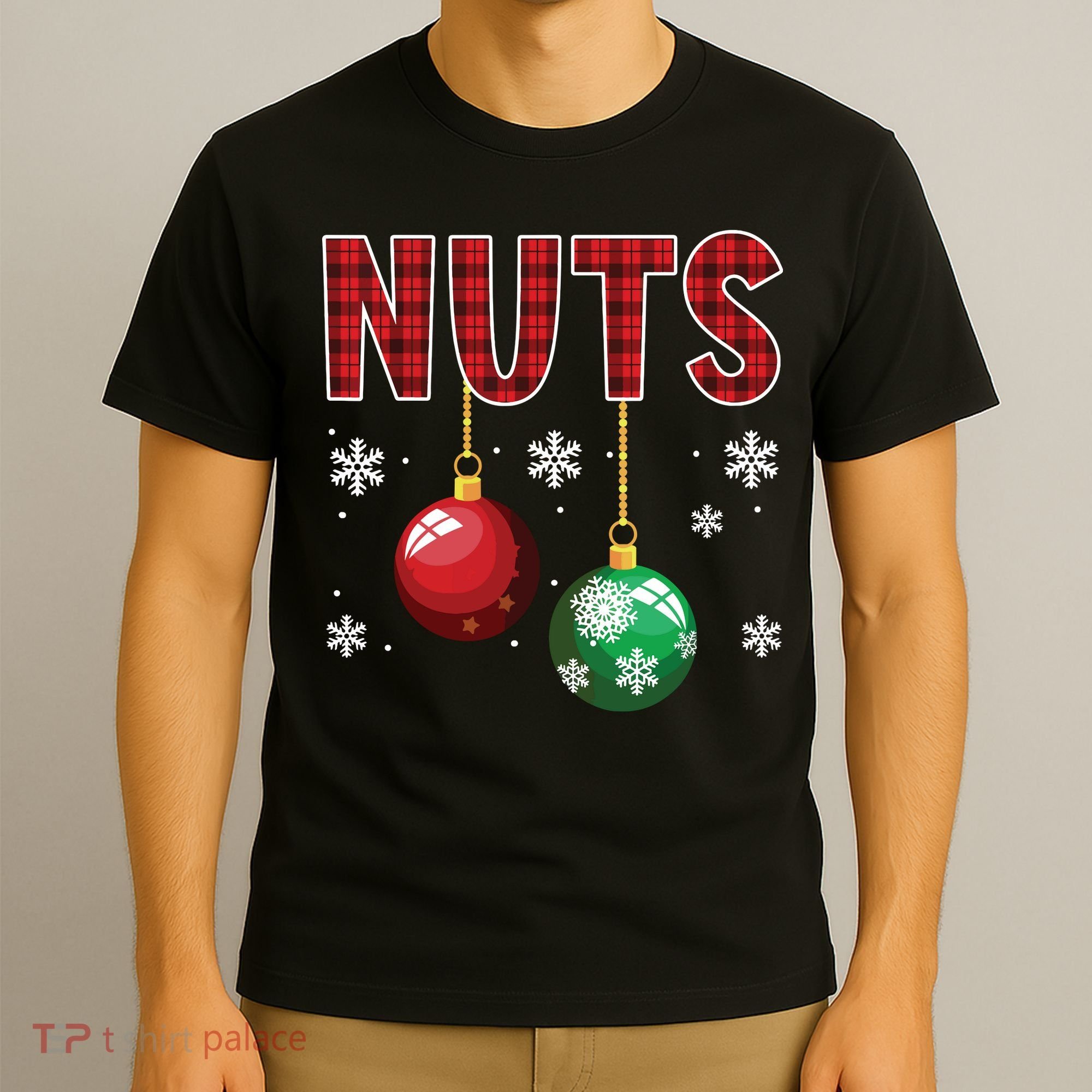 Chest Nuts Matching Chestnuts Funny Christmas Couples Nuts T-Shirt