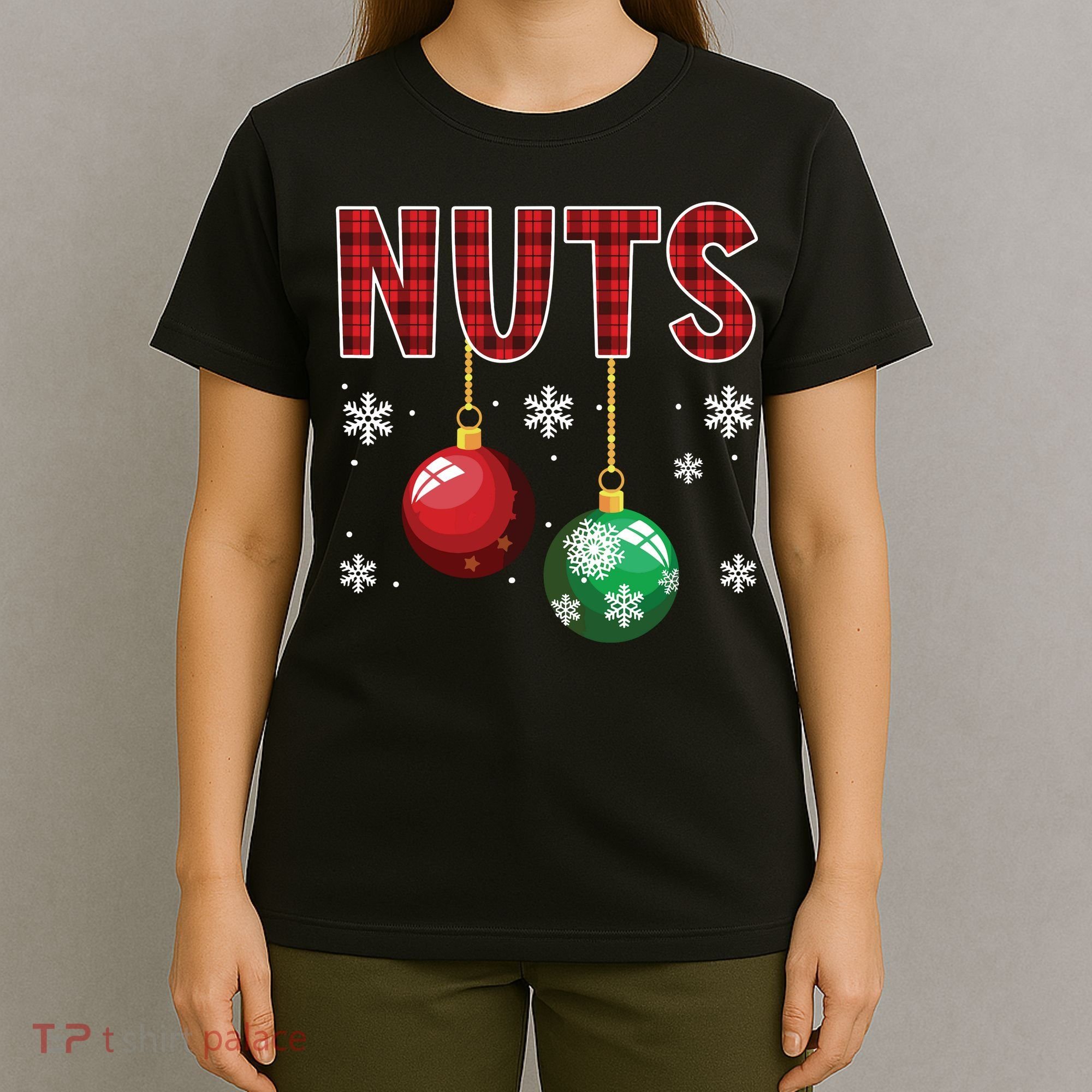 Chest Nuts Matching Chestnuts Funny Christmas Couples Nuts T-Shirt