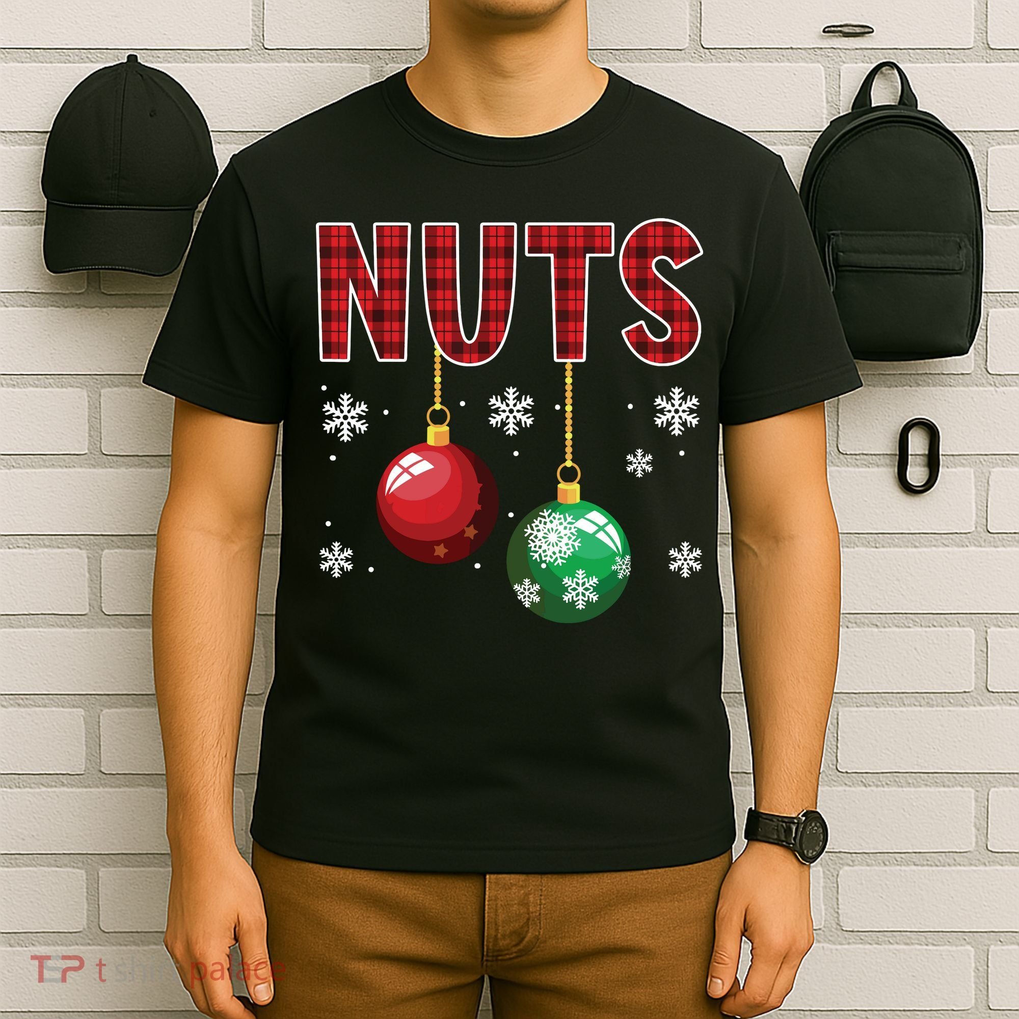 Chest Nuts Matching Chestnuts Funny Christmas Couples Nuts T-Shirt