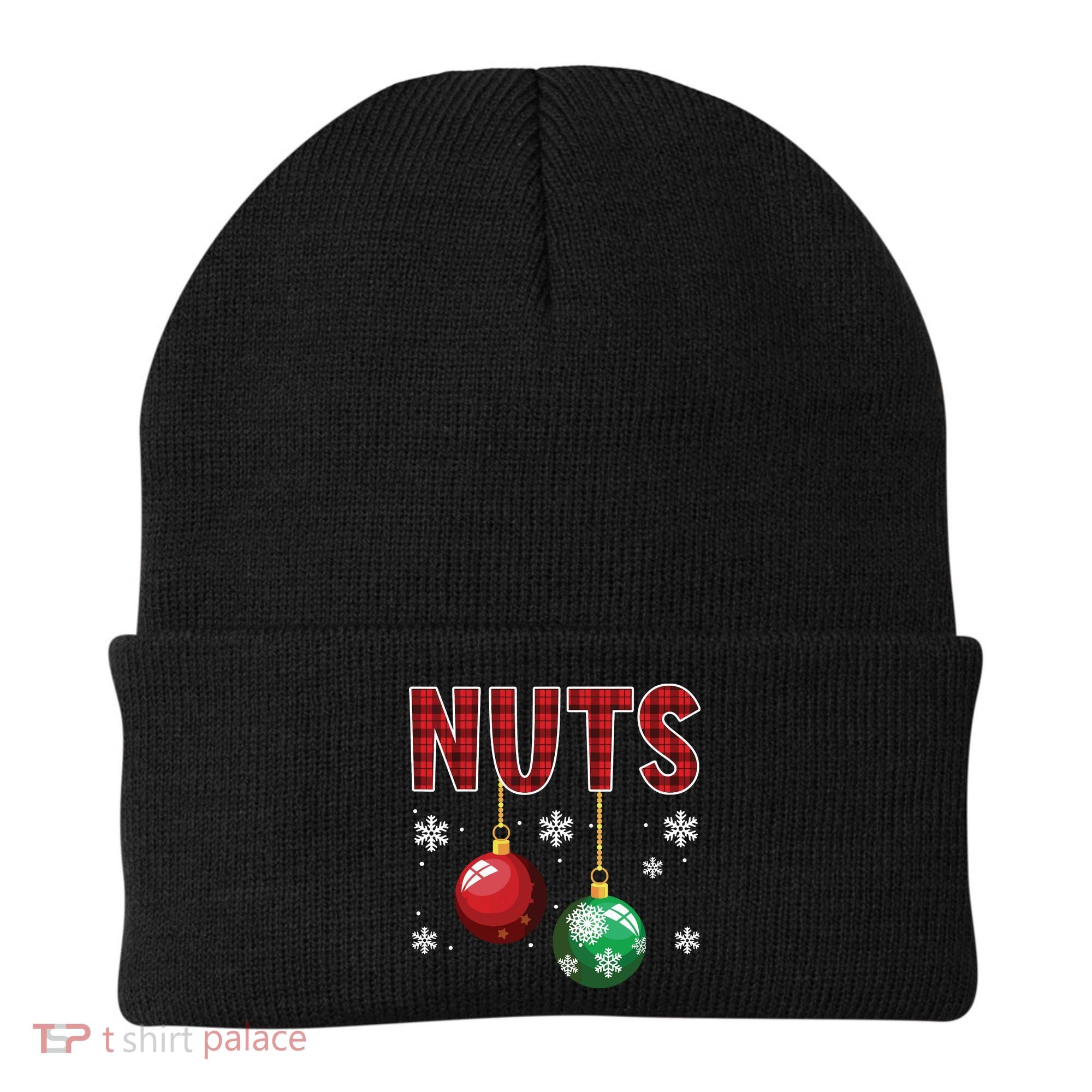 Chest Nuts Matching Chestnuts Funny Christmas Couples Nuts Beanie