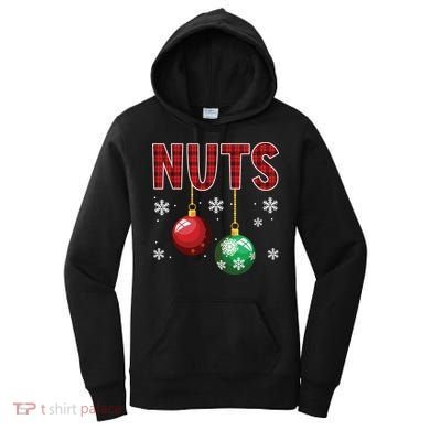 Chest Nuts Matching Chestnuts Funny Christmas Couples Nuts Women's Hoodie
