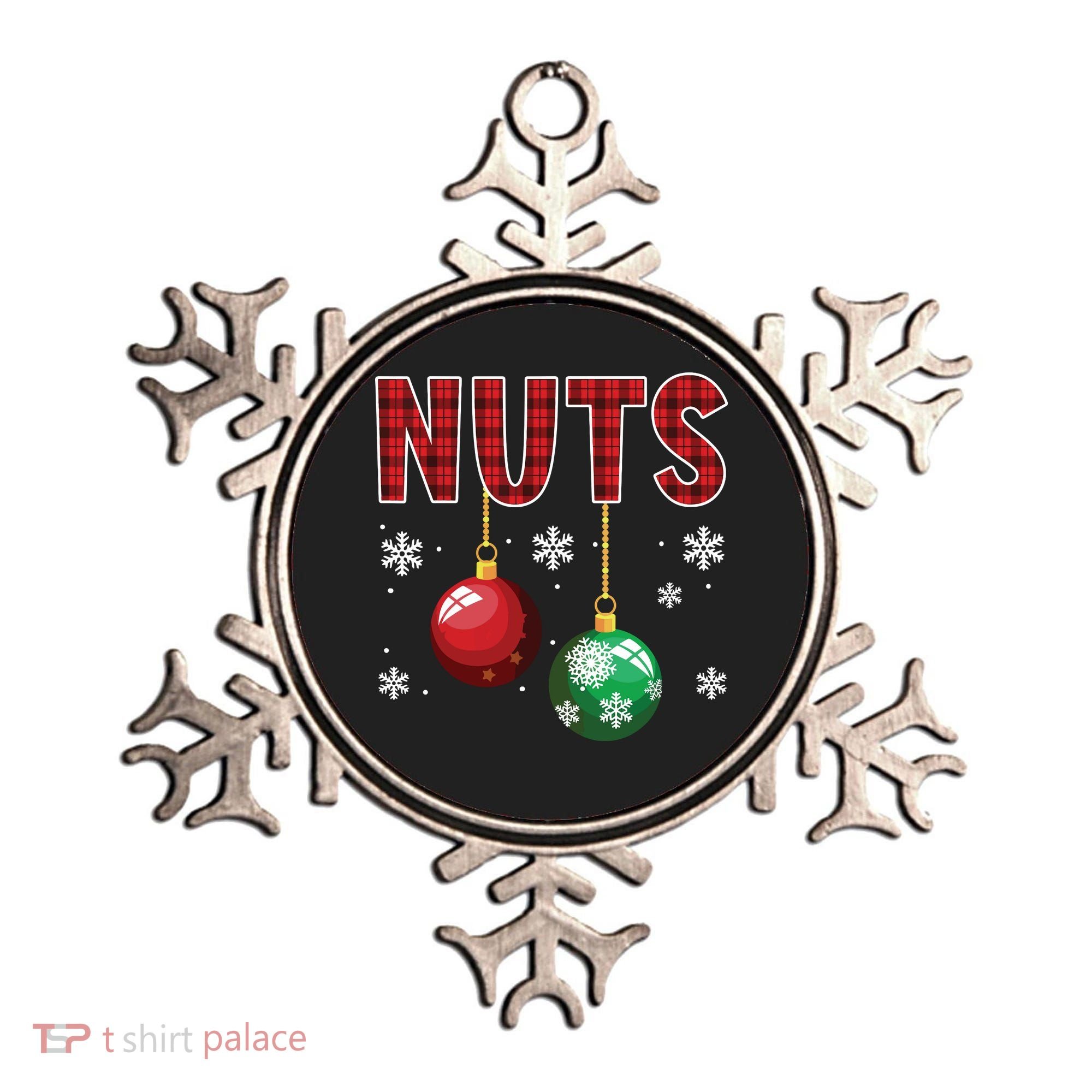 Chest Nuts Matching Chestnuts Funny Christmas Couples Nuts Ornament