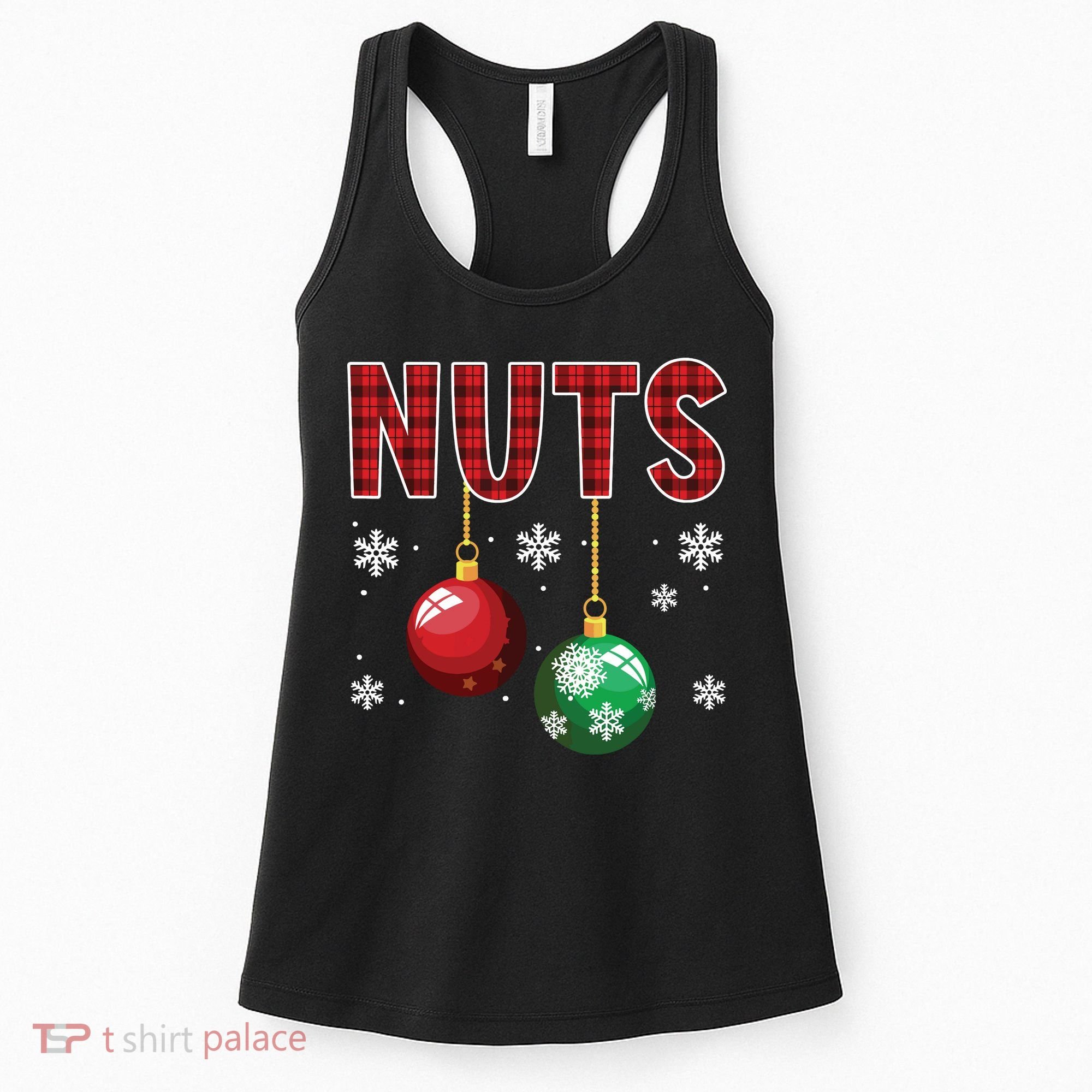 Chest Nuts Matching Chestnuts Funny Christmas Couples Nuts Women's Tank Top