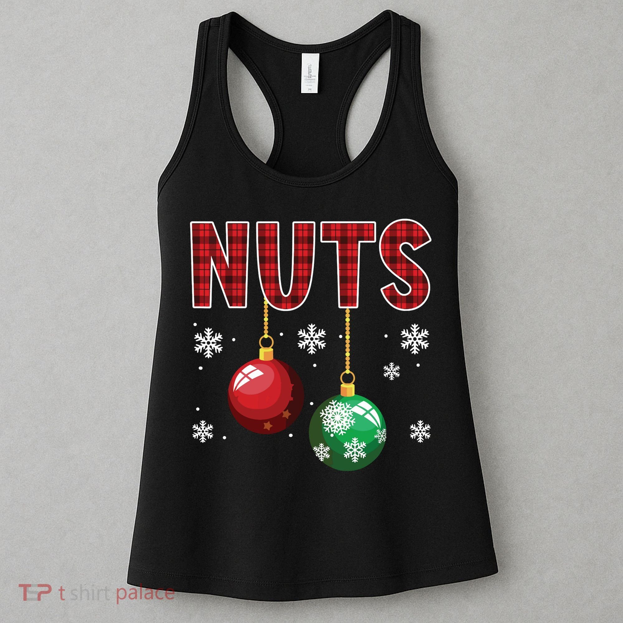 Chest Nuts Matching Chestnuts Funny Christmas Couples Nuts Women's Tank Top
