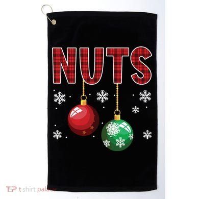 Chest Nuts Matching Chestnuts Funny Christmas Couples Nuts Golf Towel