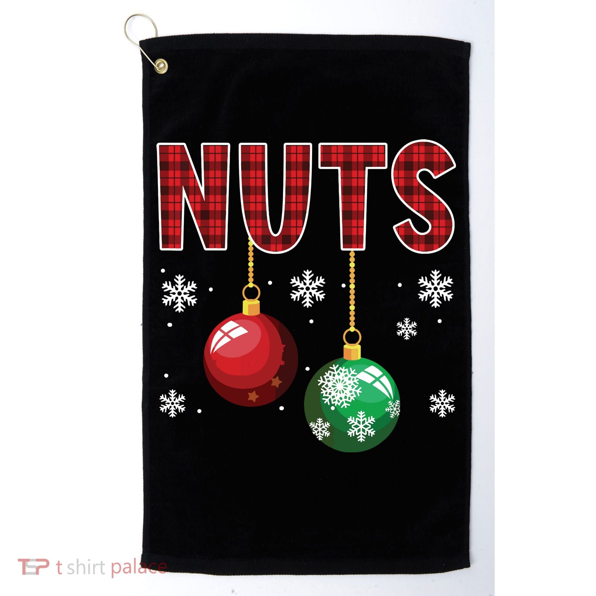 Chest Nuts Matching Chestnuts Funny Christmas Couples Nuts Golf Towel
