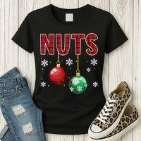 Chest Nuts Matching Chestnuts Funny Christmas Couples Nuts Women's T-Shirt thumb 3