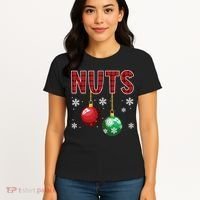 Chest Nuts Matching Chestnuts Funny Christmas Couples Nuts Women's T-Shirt thumb 4