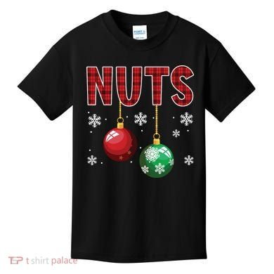 Chest Nuts Matching Chestnuts Funny Christmas Couples Nuts Kids T-Shirt