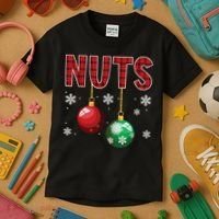 Chest Nuts Matching Chestnuts Funny Christmas Couples Nuts Kids T-Shirt thumb 3