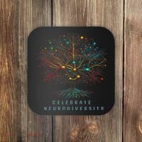 Celebrate Neurodiversity Mental Health Autism Awareness Coaster thumb 0