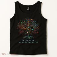 Celebrate Neurodiversity Mental Health Autism Awareness Tank Top thumb 2