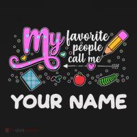 Custom Name My Favorite People Call Me Backpack thumb 2