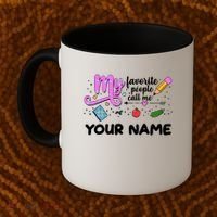Custom Name My Favorite People Call Me Coffee Mug thumb 2