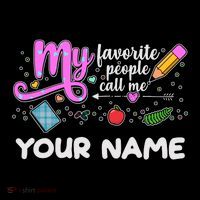 Custom Name My Favorite People Call Me Ornament thumb 1