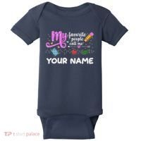 Custom Name My Favorite People Call Me Baby Bodysuit thumb 0