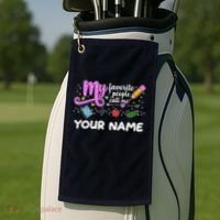 Custom Name My Favorite People Call Me Golf Towel thumb 2