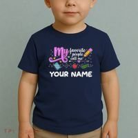 Custom Name My Favorite People Call Me Toddler T-Shirt thumb 2