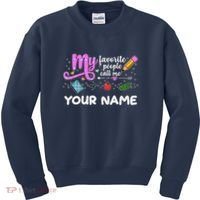 Custom Name My Favorite People Call Me Kids Sweatshirt thumb 0