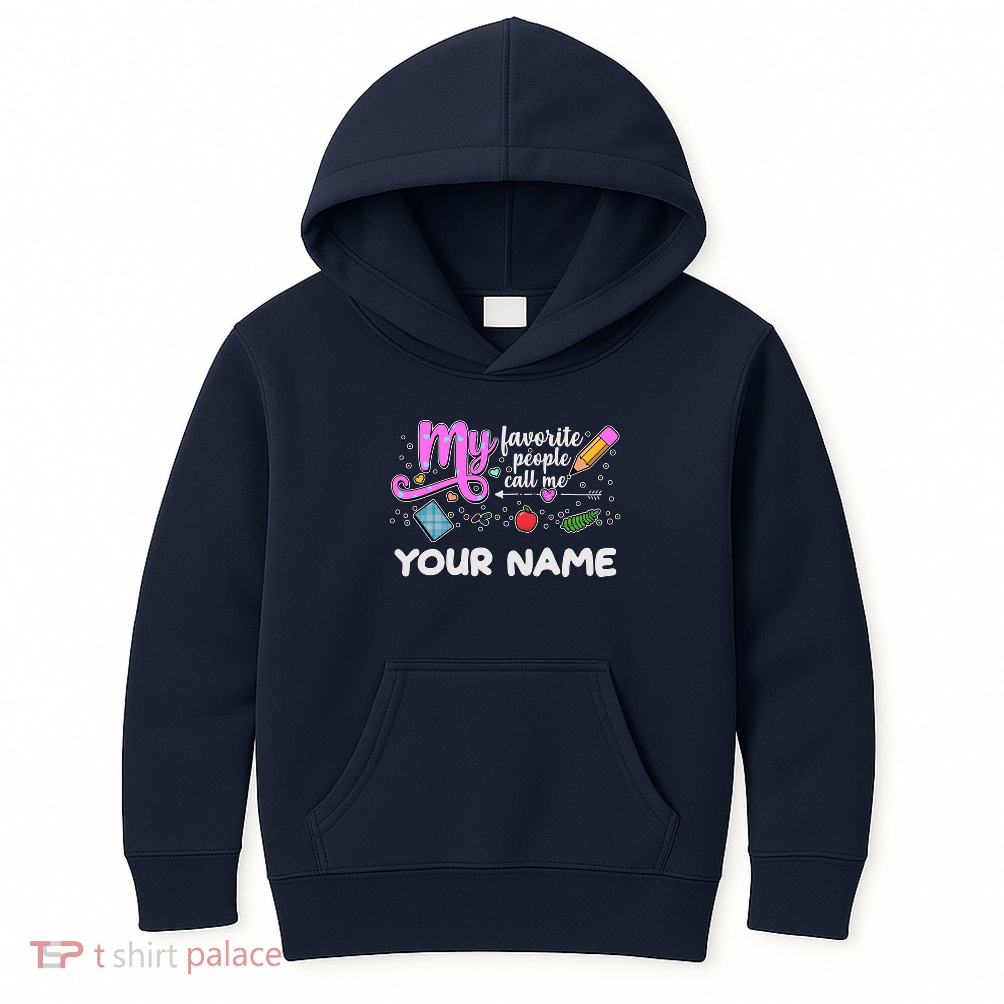 Custom Name My Favorite People Call Me Kids Hoodie