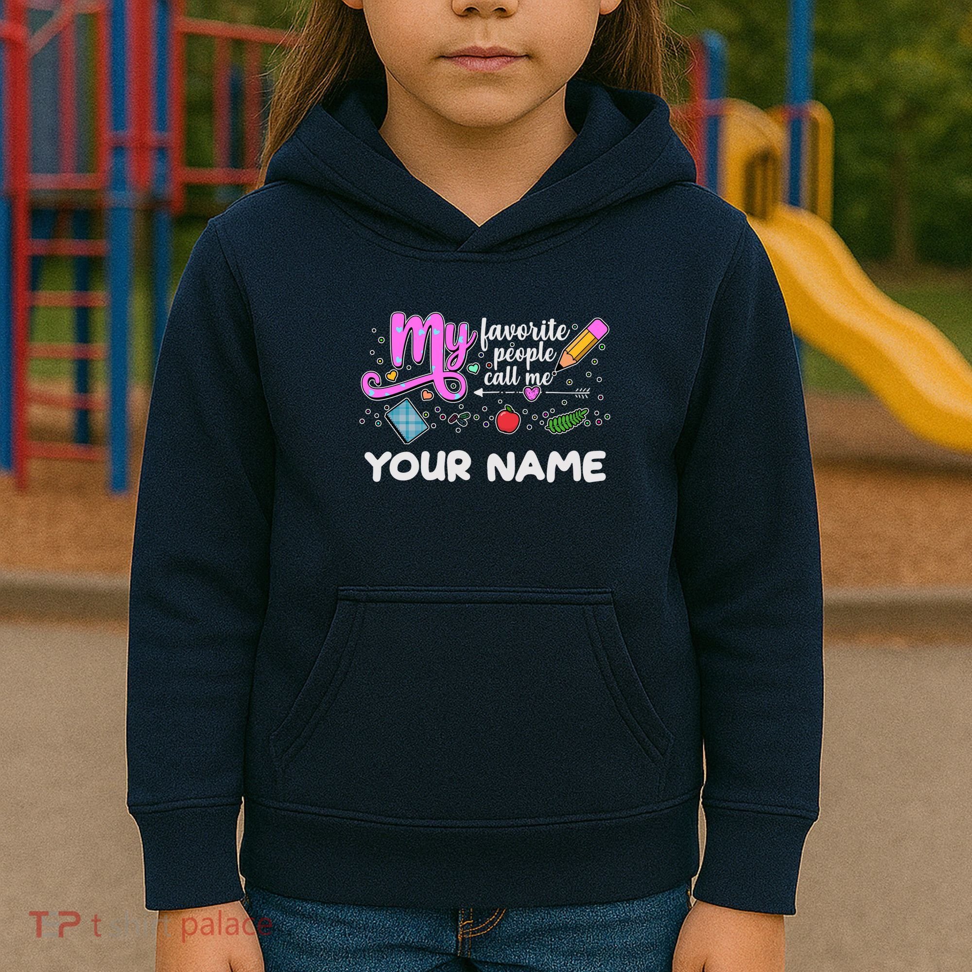 Custom Name My Favorite People Call Me Kids Hoodie