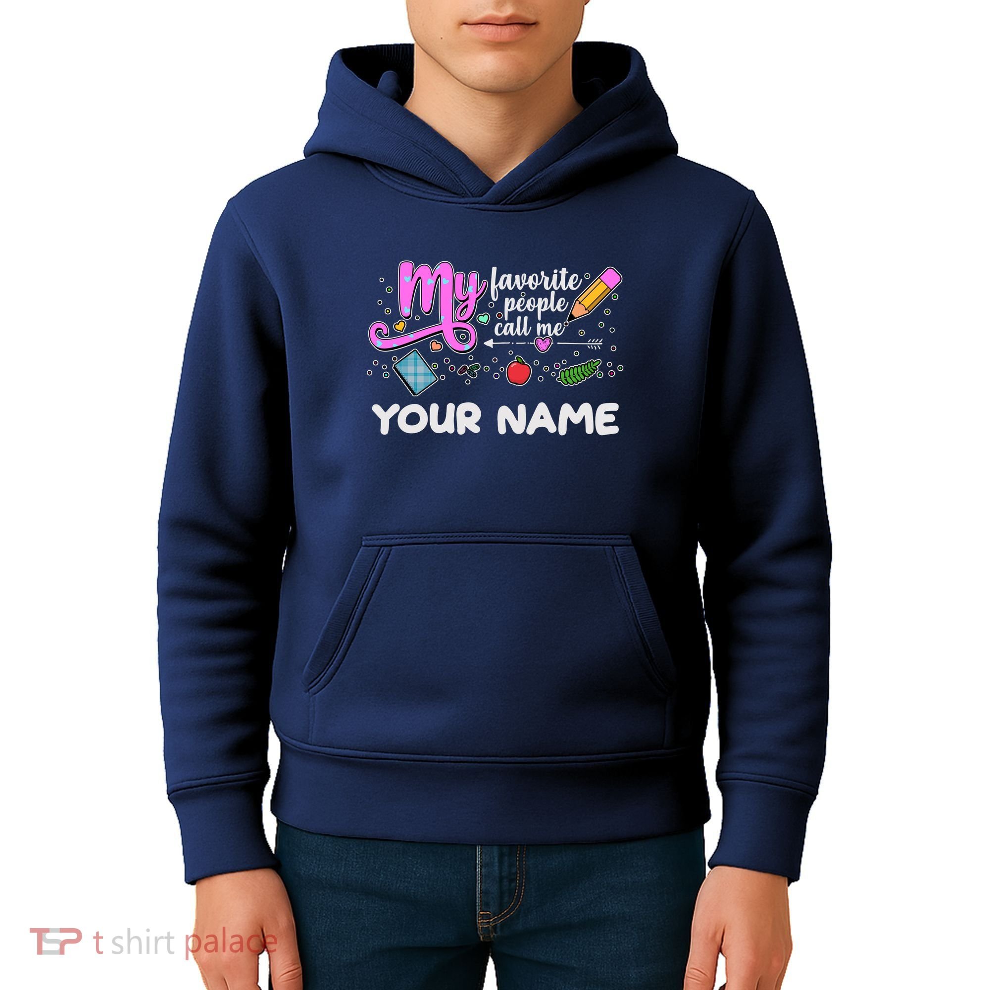 Custom Name My Favorite People Call Me Kids Hoodie