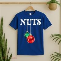 Chest Nuts Matching Chestnuts Christmas Couples Nuts Gift T-Shirt thumb 2