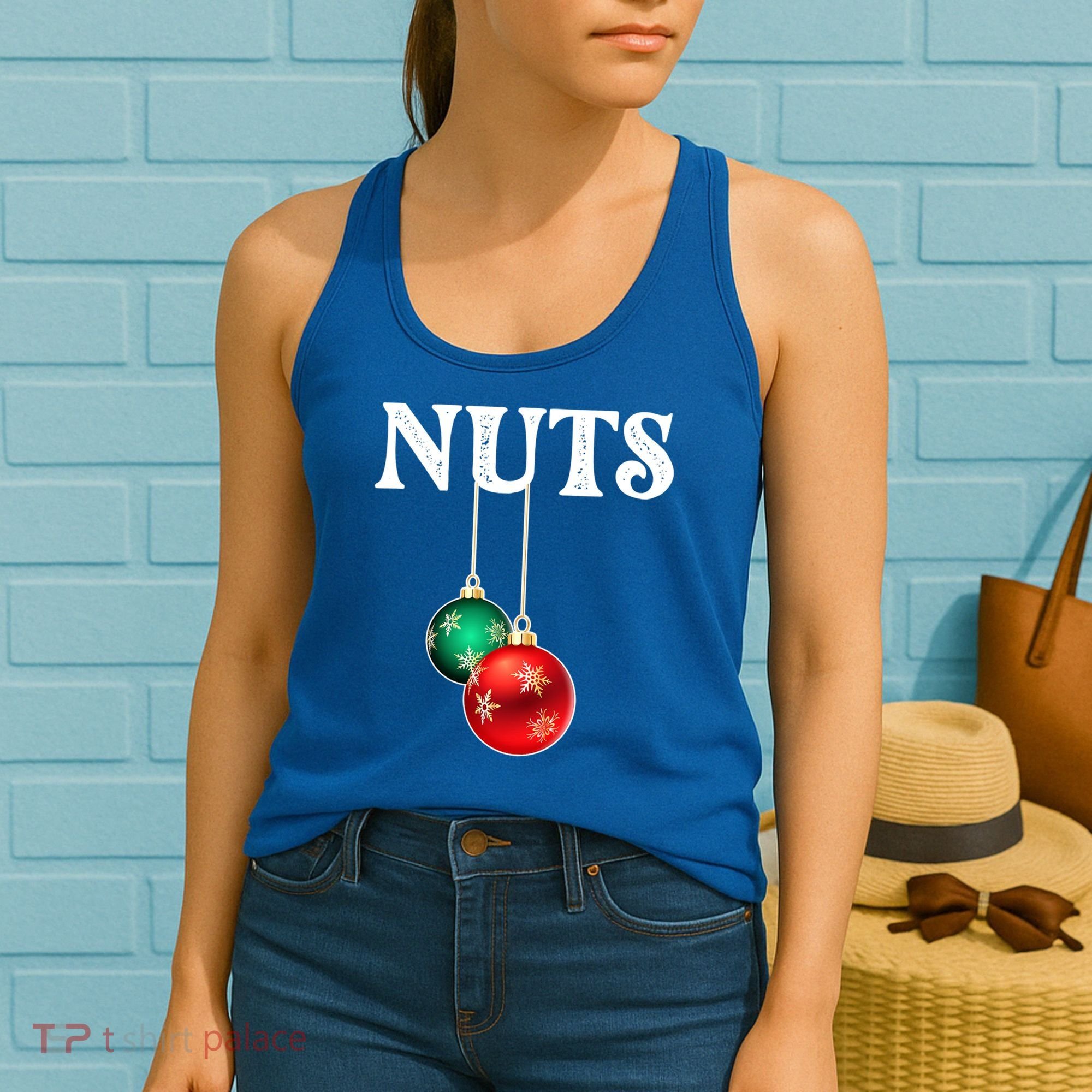 Chest Nuts Matching Chestnuts Christmas Couples Nuts Gift Women's Tank Top