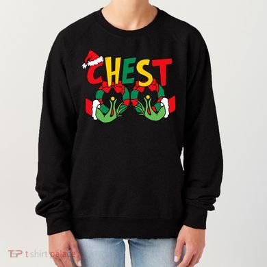 Chest Nuts Matching Chestnuts Funny Christmas Couples Nuts Women's Sweatshirt