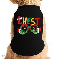 Chest Nuts Matching Chestnuts Funny Christmas Couples Nuts Doggie Tank thumb 0