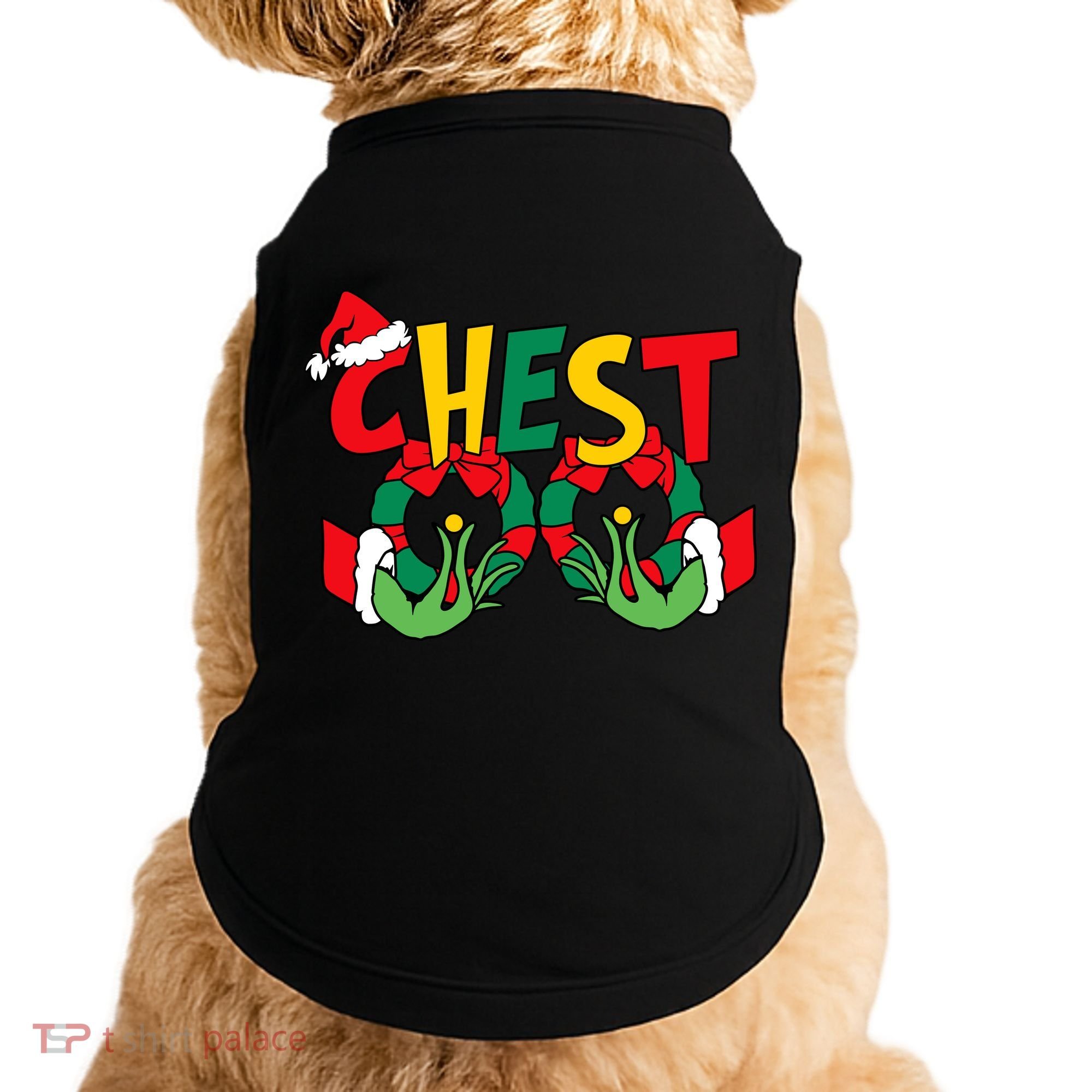 Chest Nuts Matching Chestnuts Funny Christmas Couples Nuts Doggie Tank