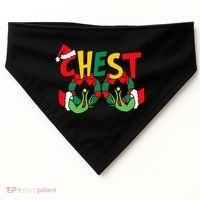 Chest Nuts Matching Chestnuts Funny Christmas Couples Nuts USA-Made Doggie Bandana thumb 0